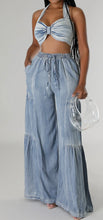 Load image into Gallery viewer, Teyana Two Piece Denim Set
