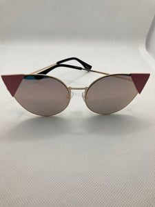 "Aisha" Metallic Cat Eye Sunnies