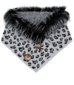 "She's so XTRA" Leopard Faux Fur Scarf