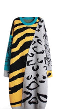 Load image into Gallery viewer, “Regina” Animal Print Sweater Dress
