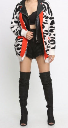 “Satira” Animal Print Jacket