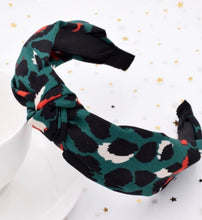 Load image into Gallery viewer, “Lynette” Animal Print Headband- Green
