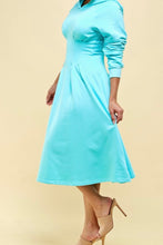 Load image into Gallery viewer, “Veda” Skater Dress with Hood-Mint
