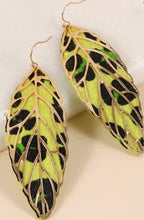 Load image into Gallery viewer, “Kelsey” Leopard Feather Earrings
