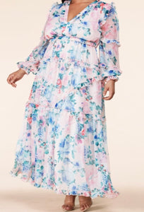 “Trish” Floral Maxi Dress