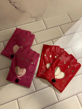 Load image into Gallery viewer, “Viv” Fingerless Gloves- Red, Pink or Black( not shown)
