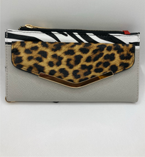 Load image into Gallery viewer, “Tawny” Animal Instincts Wallet- Grey
