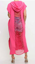 Load image into Gallery viewer, “Danger” Hoodie Dress- Pink
