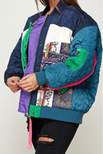 Load image into Gallery viewer, “Doja” Mixed Media Bomber Jacket
