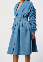 Load image into Gallery viewer, “Kaye” Denim Trench Coat
