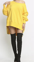 Load image into Gallery viewer, “Tygra” Oversized Sweatshirt-Yellow
