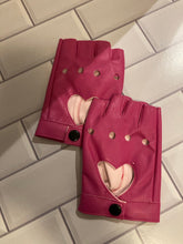 Load image into Gallery viewer, “Viv” Fingerless Gloves- Red, Pink or Black( not shown)
